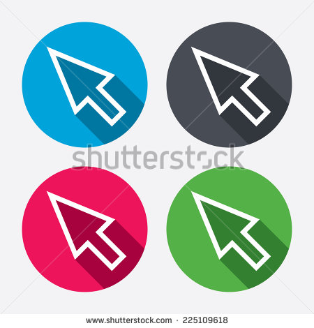 Circle Arrow Mouse Pointer Icons