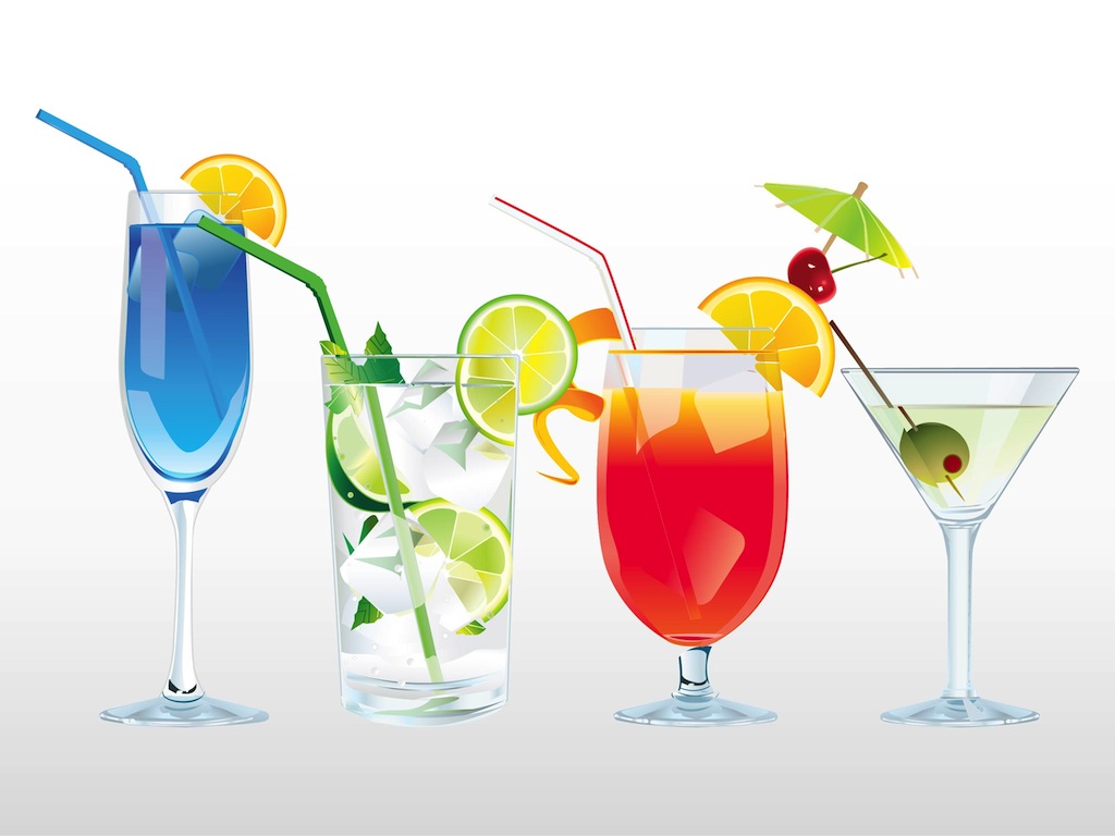 Cocktails and Drinks Clip Art Free