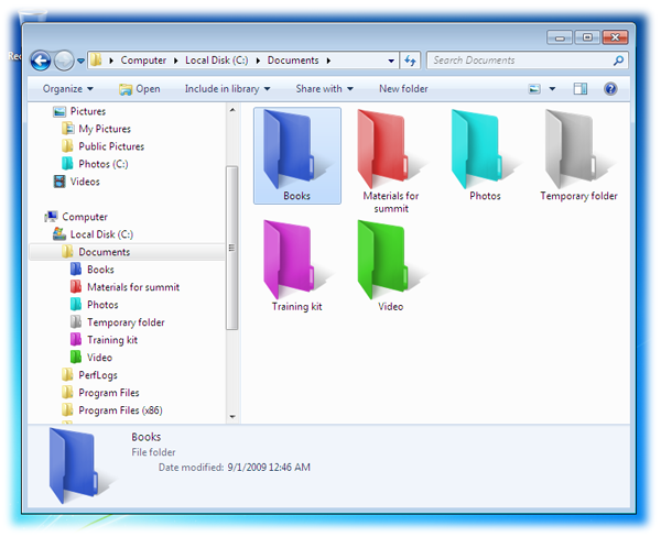 Color Folder Icons Windows 7 Free Download