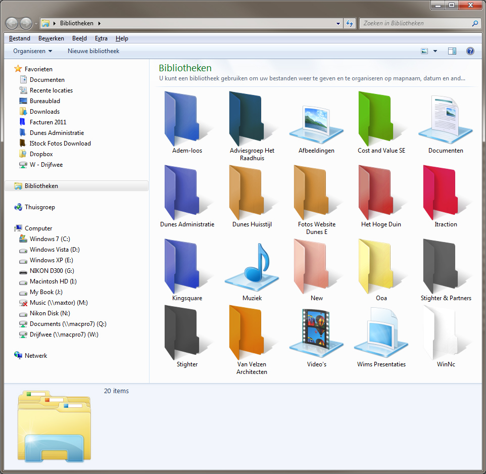 Color Folder Icons Windows 7