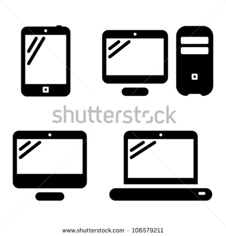 Computer Vector Icon