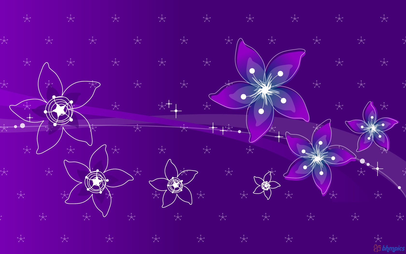 Cool Backgrounds Purple Flowers