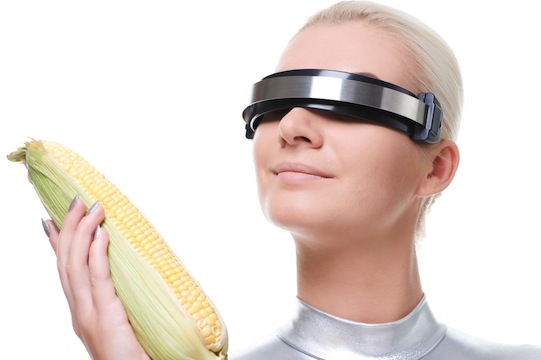 Cyber Woman with Corn