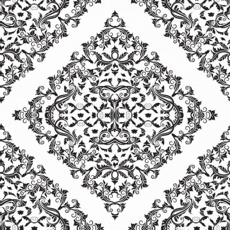 Damask Seamless Pattern Vector