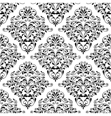 Damask Seamless Pattern Vector