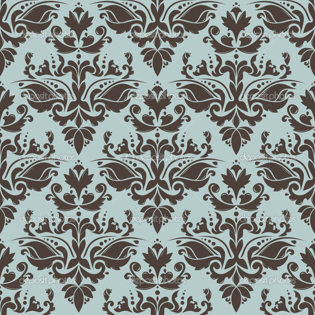 Damask Seamless Pattern Vector