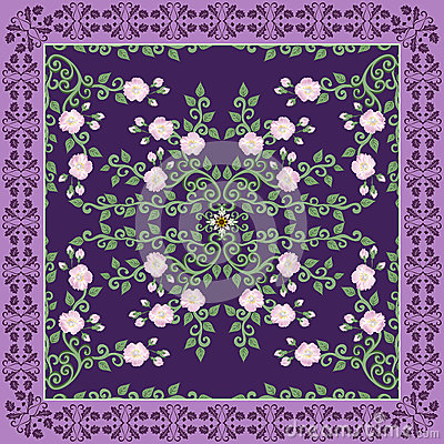Dark Purple Floral Pattern Dark Purple Floral Pattern