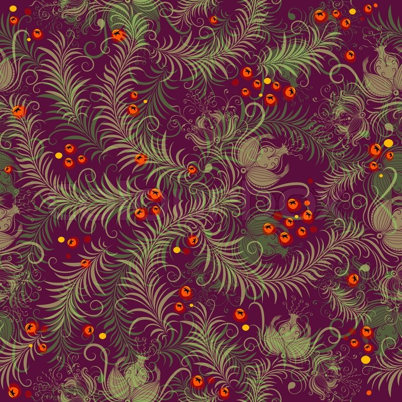 Dark Purple Seamless Patterns Vector