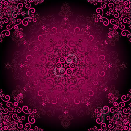 Dark Purple Vintage Pattern