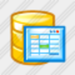 Database Table Icon Clip Art