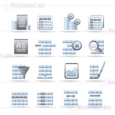 Database Table Icon Free