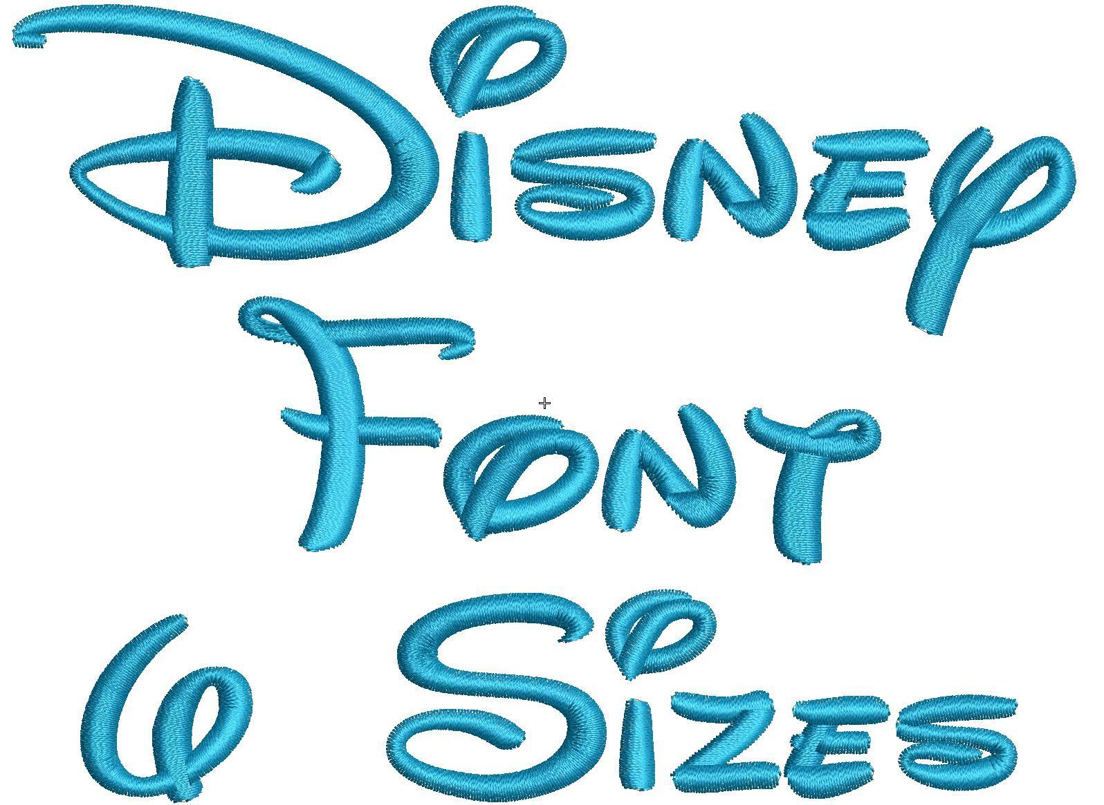 Disney Applique for Machine Embroidery Fonts