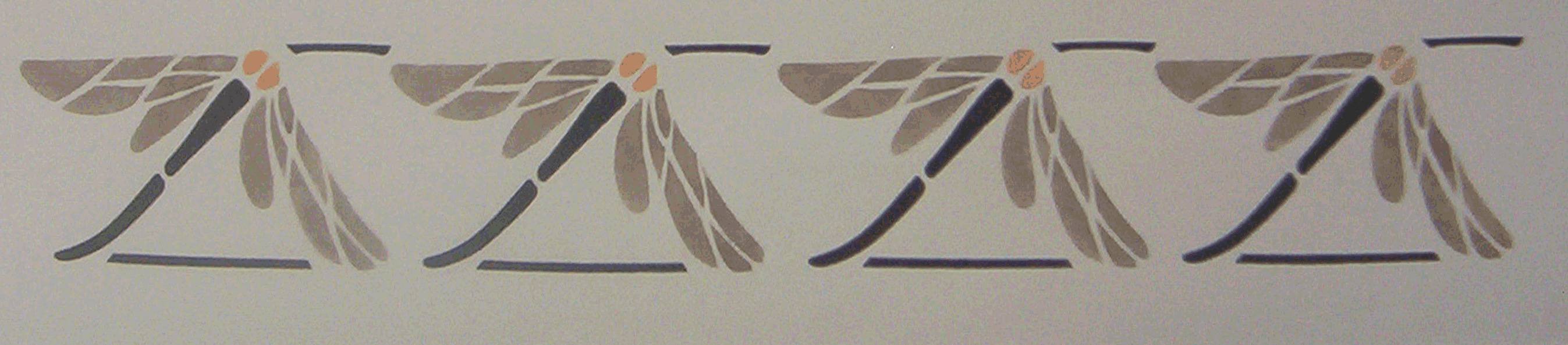 Dragonfly Border Stencils