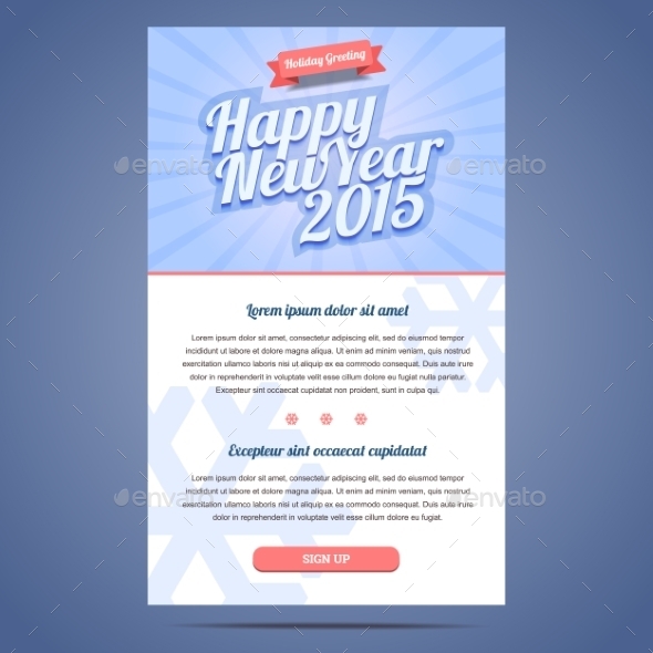 Email Holiday Greeting Template