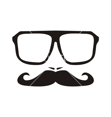 Face with Mustache and Glasses