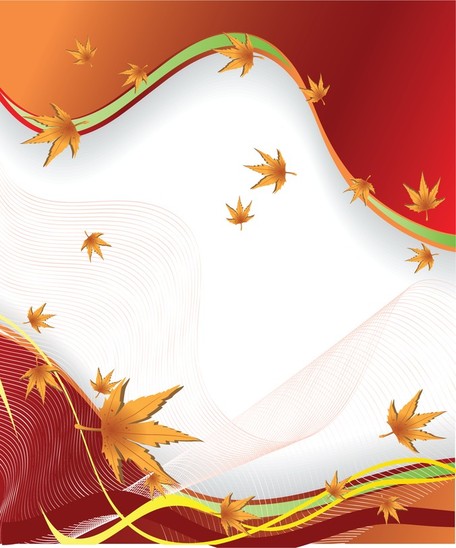 Fall Leaves Background Vector