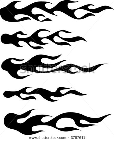 Flame Silhouette Clip Art