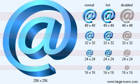 Flat Email Icon Flat Email Icon