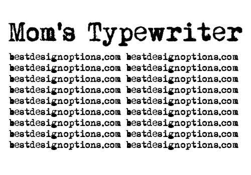 Font That Looks Like Typewriter