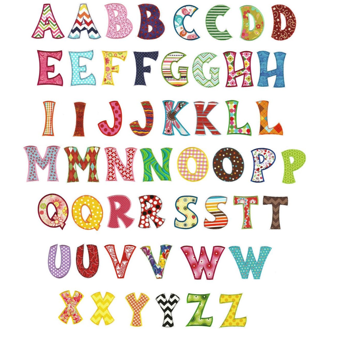 Free Applique Alphabet Embroidery Designs Free Applique Alphabet Embroidery Designs
