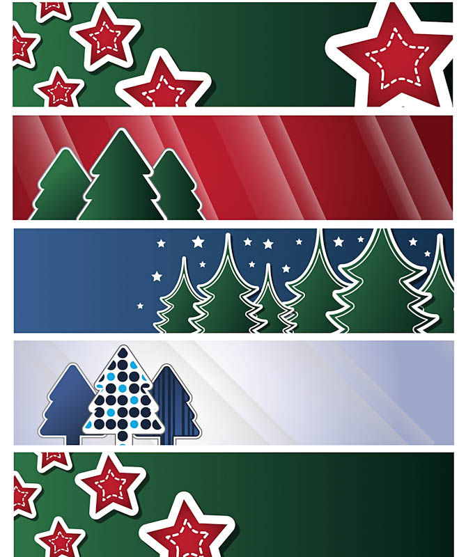 Free Christmas Vector Banners