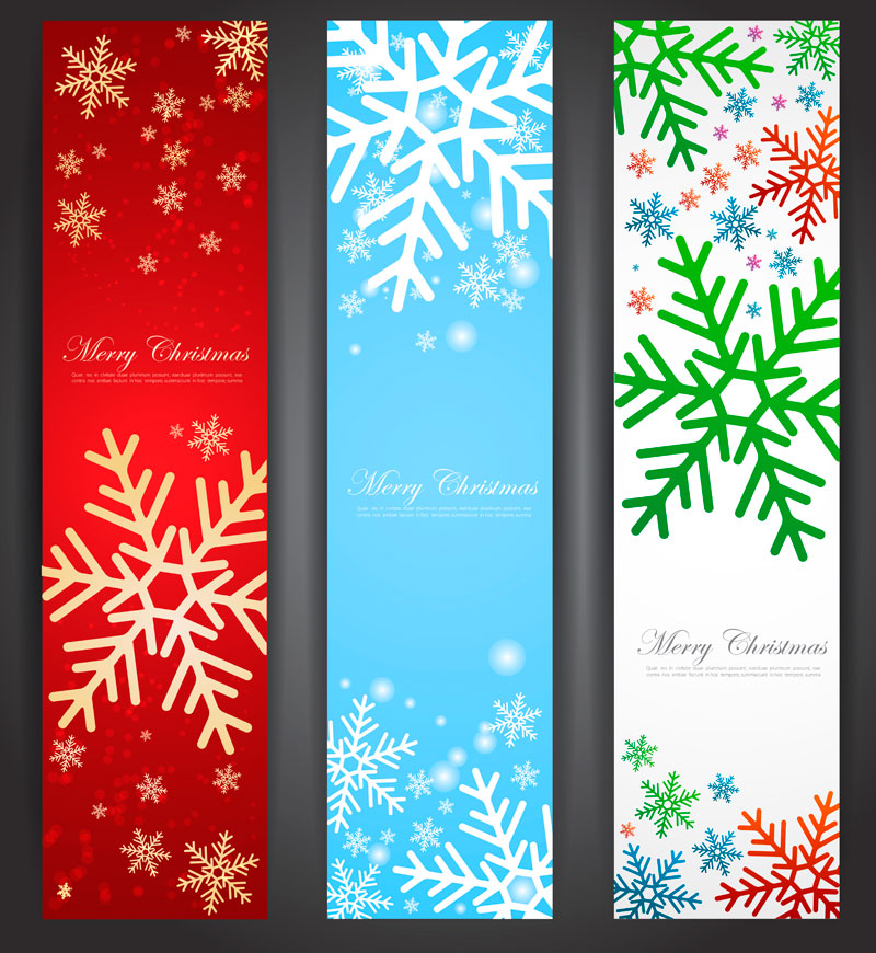 Free Christmas Vector Banners