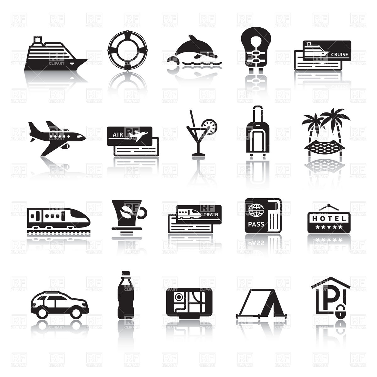 Free Clip Art Travel Icons