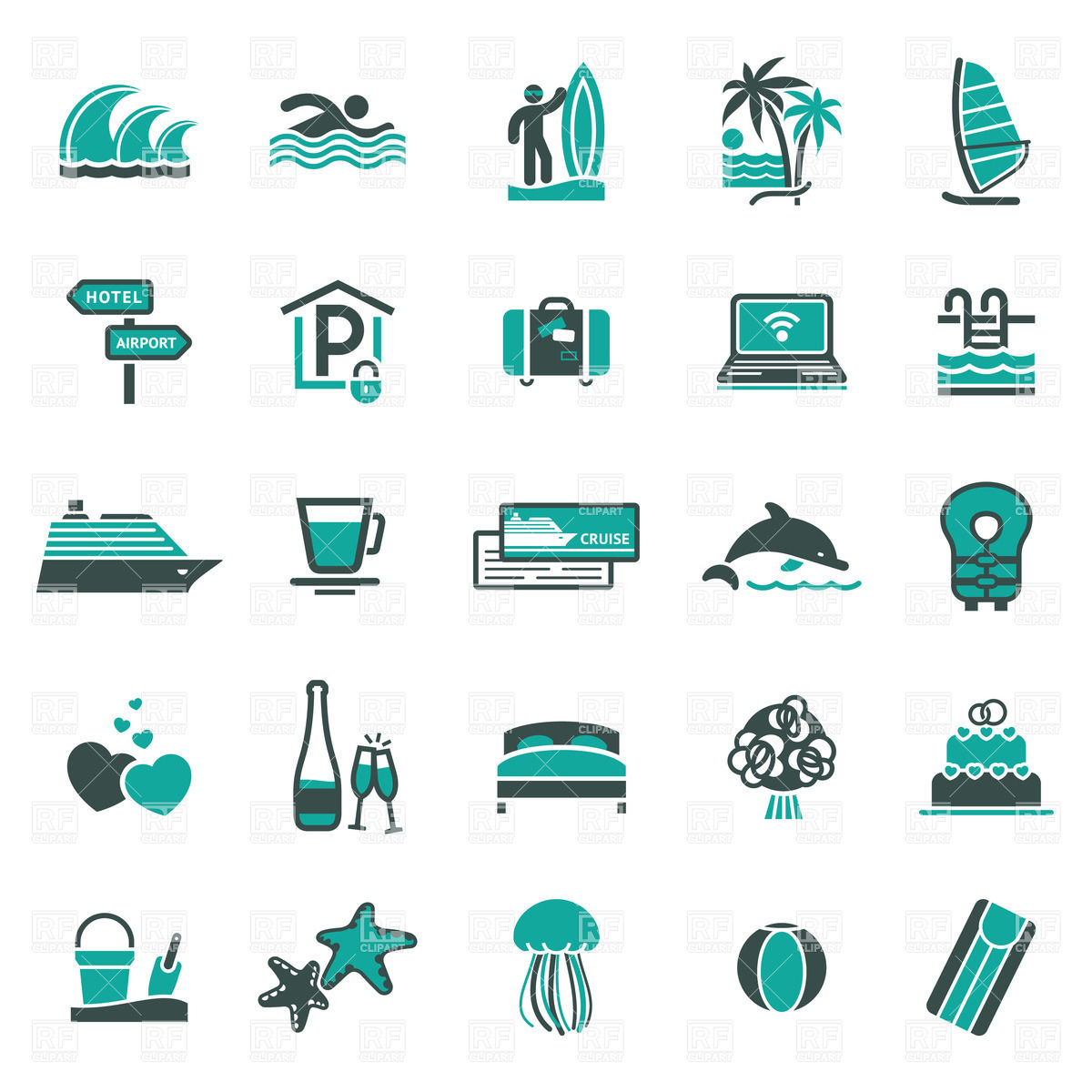 Free Clip Art Travel Icons