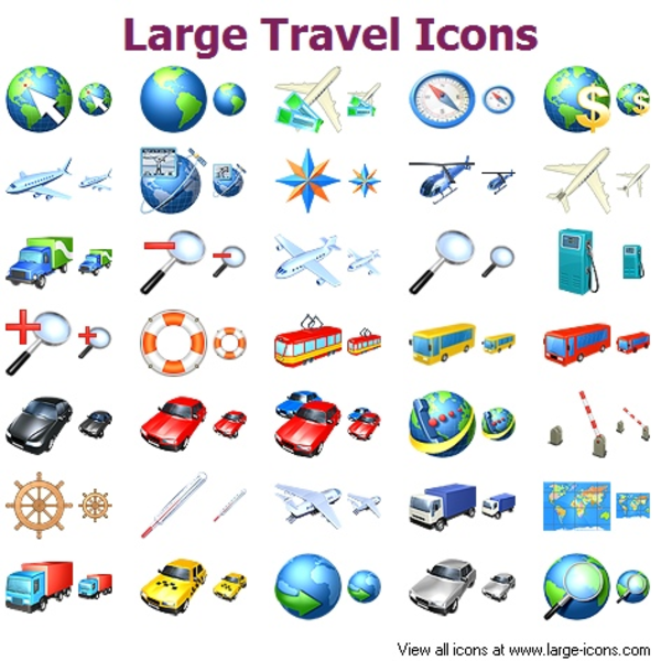 Free Clip Art Travel Icons