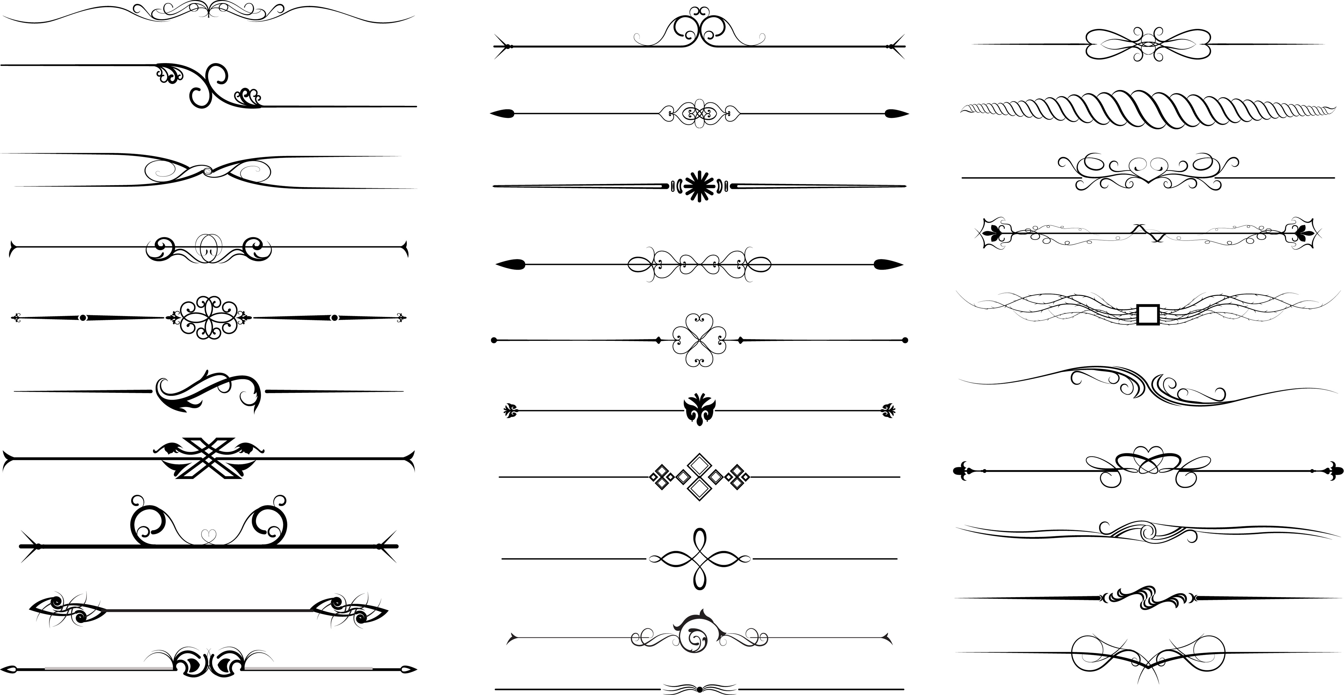 Free Decorative Line Divider Clip Art