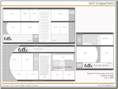 Free Digital Scrapbook Page Templates