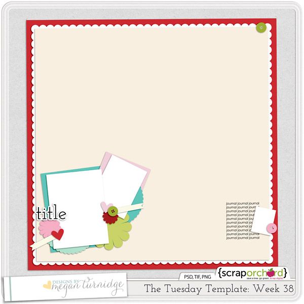 Free Digital Scrapbook Template