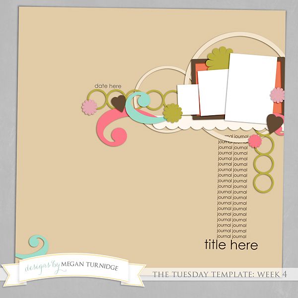 Free Digital Scrapbook Template