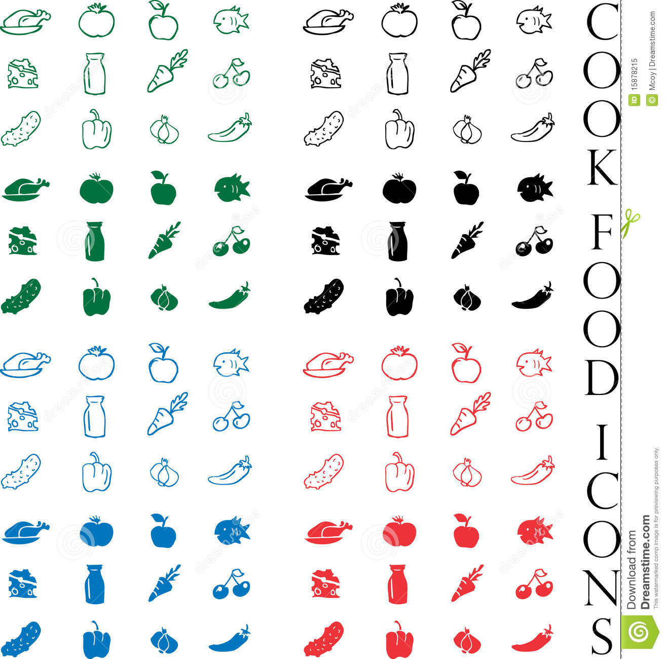 Free Food Vector Icon Set