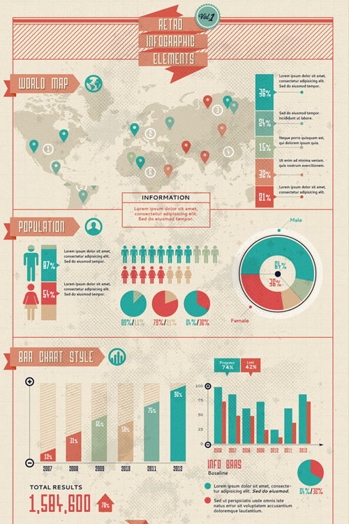 Free Infographic Vector Elements