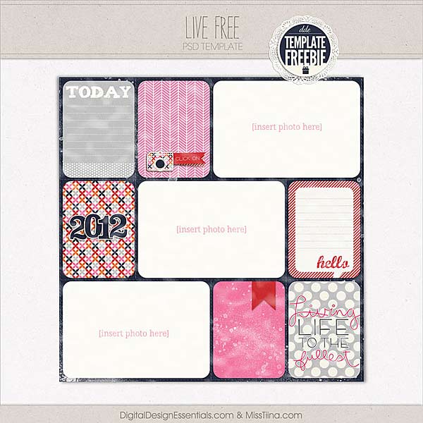 Free Printable Scrapbook Templates