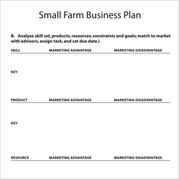 Free Small Business Plan Template