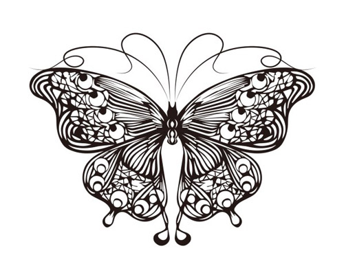 Free Vector Butterfly Outlines