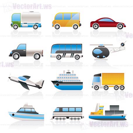 Free Vector Transportation Icons