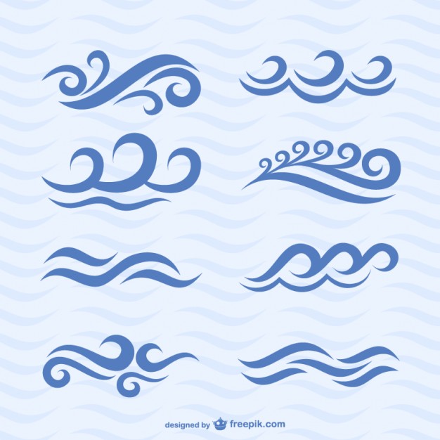 Free Vector Water Wave Icon Free Vector Water Wave Icon