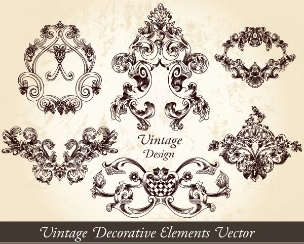 Free Vintage Vector Decorative Elements