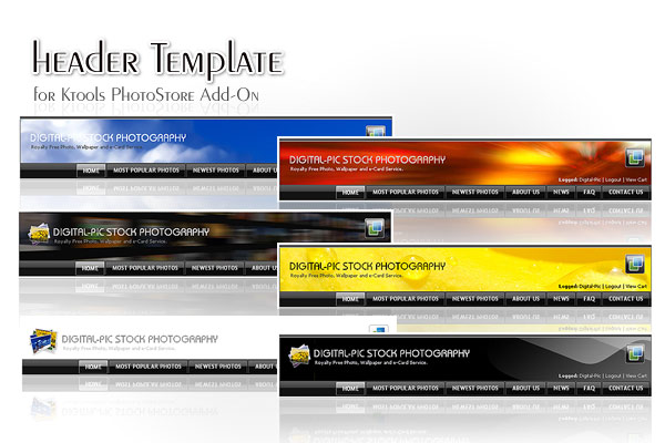 Free Website Header Design Free Website Header Design