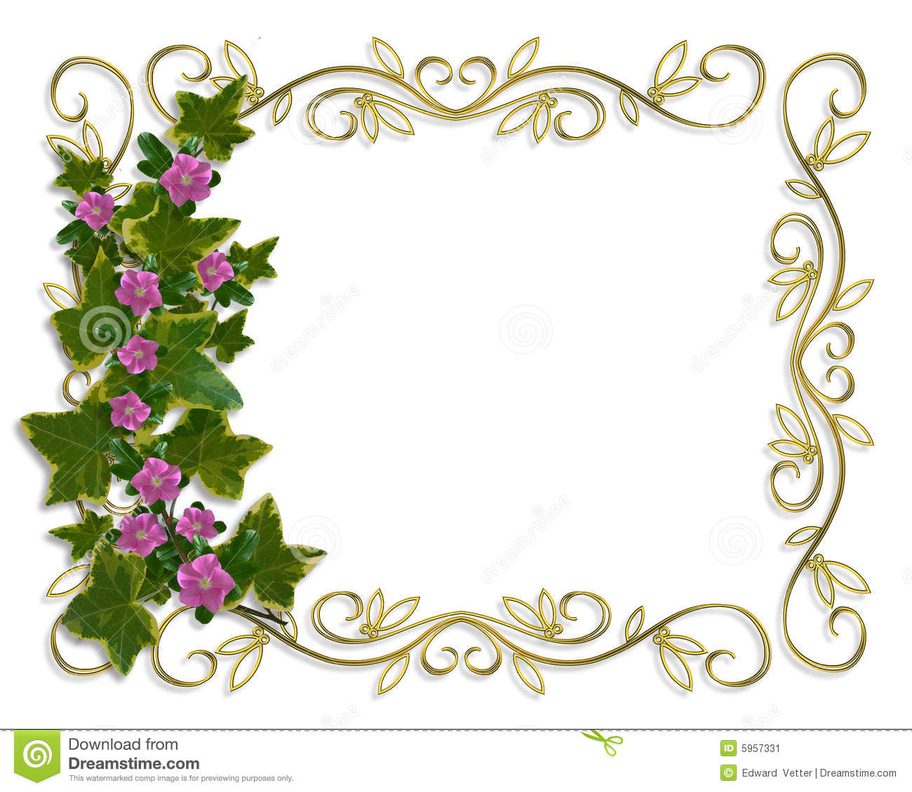 Gold Frame Border Design