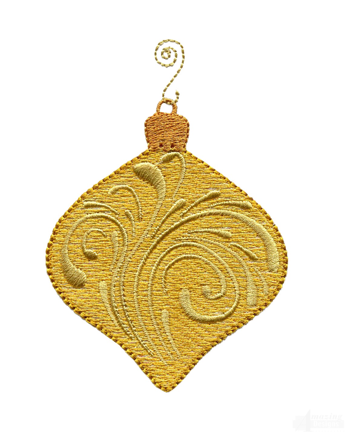 Gold Swirl Embroidery Designs