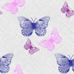 Green with Purple Butterfly Background