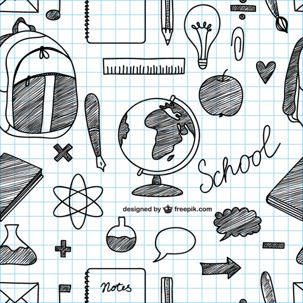 Hand Drawn School Icons