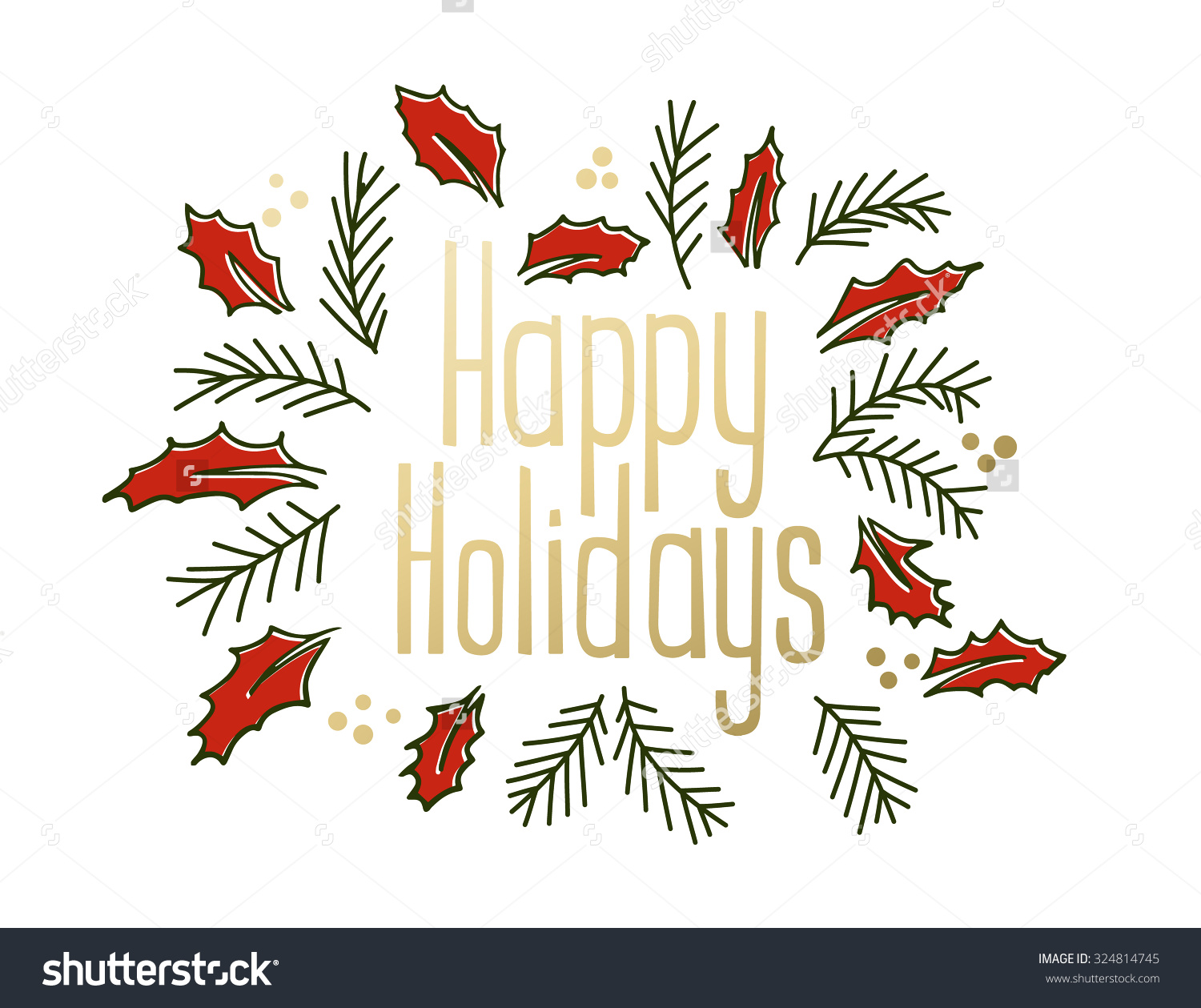 Happy Holidays Greeting Cards