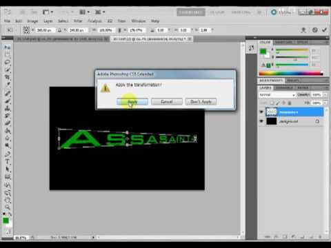 How to Create 3D Text in Photoshop CS4 Extended