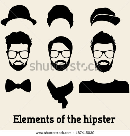Icon Man Glasses Mustache Beard