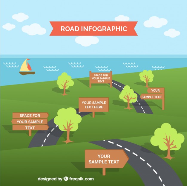 Infographic Templates Road